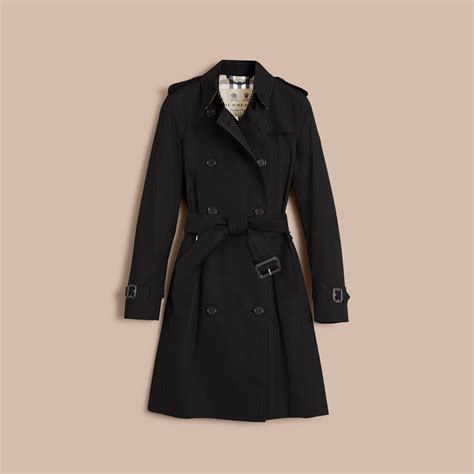 Trenchcoat polyester Burberry svart tamaño 40 IT i Polyester